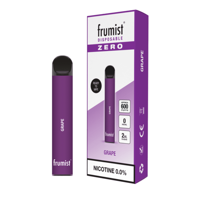 Grape Disposable Vape Pen 0mg Nicotine Free