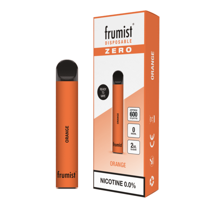 Orange Disposable Vape Pen 0mg Nicotine Free