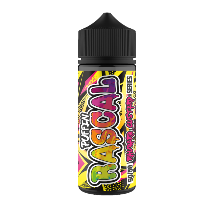 Puffin Rascal 50/50 - Rhubarb & Custard 100ml Shortfill E-Liquid