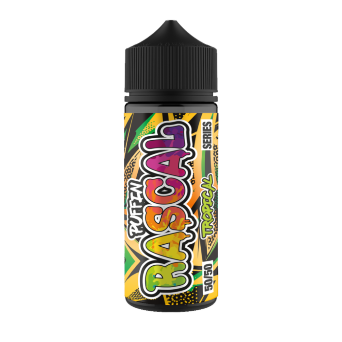 Puffin Rascal 50/50 - Tropical 100ml Shortfill E-Liquid